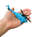 Model śmigłowca ze stopu 1:55 Disney Pixar Cars 3 Dinoco King Helicopter Metalowa zabawka dla dzieci Szczegółowy pojazd dla fanów filmów 2