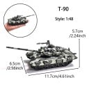 Model tanku T-90 měřítko 1:48 plastová stavebnice k sestavení 11,7 x 6,5 x 5,7 cm sběratelský model na dekoraci i pro modeláře 2