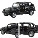 Modèle de voiture tout terrain Jeep Wrangler sans toit 1:36 Voiture tout terrain pour enfants Modèle ouvert jouet pour garçons Voiture 2