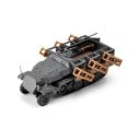 Modell des halbketten Fahrzeugs SD.KFZ.251/1 grau Maßstab 1:72 Kunststoffbausatz zum Zusammenbauen 10,5 x 6 x 4 cm Militärtechnik Marke GSF 1