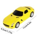 Modellauto Mercedes-Benz SLS AMG 1:43 Gelbes Kunststoffmodell des Sportcoupés Detaillierte Miniatur des Supersportwagens Spielzeug für Kinder 2
