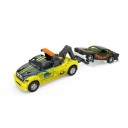 Modello di auto da rimorchio in metallo con gancio e piccolo automobile Miniatura realistica 2