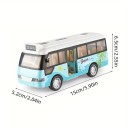 Modelo de autocarro urbano 1:64 15 x 6,5 x 5,2 cm Autocarro em plástico Veículo de transporte Brinquedo para crianças Modelo de colecionador 3