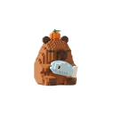 Modelo de capibara con pez 6 x 7,9 x 9 cm de la serie de bloques de construcción micro Mini construcción de animales para niños a partir de 8 años 3