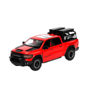 Modelo de coche metálico RAM Miniatura de colección detallada de pick-up todoterreno Diseño metálico realista con puertas que abren 3
