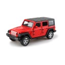 Modelo de coche todoterreno Jeep Wrangler 1:36 Modelo de metal coche off-road para niños Puertas abatibles Juguete para niños Modelo 4