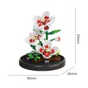 Modelo de flor de hibisco 85 x 85 x 93 mm 127 piezas Micro juego de construcción de plantas en maceta Decoración creativa para el hogar y regalo creativo para niños 2