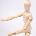 Modelo de madera del cuerpo humano. 3