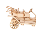 Modelo de rompecabezas 3D de madera de un coche histórico de veterano. Kit de construcción DIY para niños y adultos. Juguete creativo para ensamblar 3