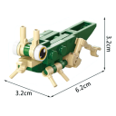 Modelo de Saltamontes 3.2 x 6.2 x 3.2 cm 28 piezas mini micro construcción de insectos y animales bloques 3D para niños a partir de 9 años Constructor 2