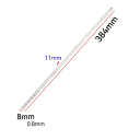 Modelowy plastikowy płot H0 1:87 384 × 8 mm Grubość 0,8 mm Odstęp 11 mm Ogród do dioramy 2