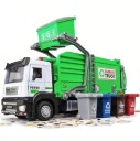 Modelul vehiculului de salubritate 1:22 19,5 cm Set de mașină de salubritate cu coș de gunoi Jucărie de lucru realistă pentru copii Model educativ 1