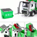 Modelul vehiculului de salubritate 1:22 19,5 cm Set de mașină de salubritate cu coș de gunoi Jucărie de lucru realistă pentru copii Model educativ 4