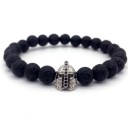 Moderigtigt armbånd med lavasten J2576 4