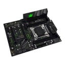 Moderkort 285 x 215 mm ATX med LGA 2011-3-sockel och X99-chipset för Xeon E5 med 4 DDR4-minnesplatser upp till 128 GB och 2x M.2 NVMe i svart färg 3