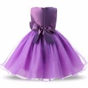 Modern Girls' Dress - Purple 4