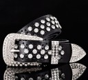 Modern Leather Belt with Luxury Rhinestones J3049 18