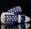 Modern Leather Belt with Luxury Rhinestones J3049 22