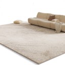 Modern Rug for Living Room with Subtle Pattern 160 x 80 cm Polyester Light Beige Area Rug for Living Room and Bedroom 4
