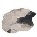 Modern Rug with Abstract Pattern 280 x 180 cm Irregular Shape Non-Slip Back Polyester Grey and Black For Living Room and Bedroom 2