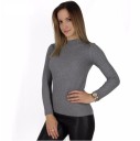 Modern Women's Roll Neck - Light Grey 2