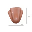 Moderná nástenná lampa teplé biele svetlo 2x E14 10 W 220 V EU zástrčka 28 x 20 cm železo a sklo do obývacej izby aj spálne 3