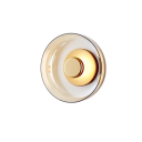 Moderná Nástenná LED Guľatá Lampa Sklenené Tiene 5 W 23 x 9,5 cm Sklo a Železo Teplé Biele Svetlo Do Obývacej Izby a Spálne 2