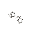 Moderna punkörhängen 2.1 x 2.2 cm Hip-hop stil för tjejer Metalliska fest smycken, trendiga accessoarer för personlighet 10