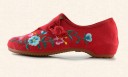 Moderne Damen-Ballerinas mit Blumen J2388 3