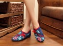 Moderne Damen-Ballerinas mit Blumen J2388 4