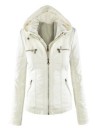 Moderne Damen-Lederjacke J919 7