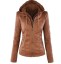 Moderne Damen-Lederjacke J919 1