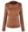 Moderne Damen-Lederjacke J919 2