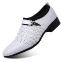 Moderne lage herenschoenen met gesp J2139 2