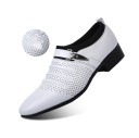 Moderne lage herenschoenen met gesp J2139 2