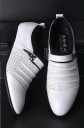Moderne lage herenschoenen met gesp J2139 8