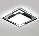 Moderne LED-loftlampe 48 W Minimalistisk lysekrone med farvetemperaturskift Dæmpbar firkantet lysekrone med fjernbetjening 52 x 52 x 5 cm 3