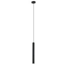 Moderne LED-pendellampe i metal, 3 W, koldhvid, rørformet lysekrone med 2 m ledning, minimalistisk sort spotlight, 30 x 3 cm 1