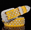 Moderne leren riem met luxe stenen J3049 22