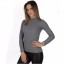 Moderner Damen-Rollkragenpullover - Hellgrau 2