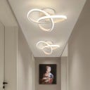 Moderní lustr s LED světlem s 3 nastavitelnými barvami Stropní osvětlení s nastavitelnou teplotou barev 24 x 10 cm 5