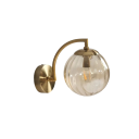 Moderní nástěnná lampa s barevným sklem 19 x 26 x 10 cm Sklo a kov Patice E14 pro LED žárovku Osvětlení do ložnice i obývacího pokoje 3