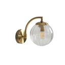 Moderní nástěnná lampa s barevným sklem 19 x 26 x 10 cm Sklo a kov Patice E14 pro LED žárovku Osvětlení do ložnice i obývacího pokoje 5