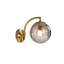 Moderní nástěnná lampa s barevným sklem 19 x 26 x 10 cm Sklo a kov Patice E14 pro LED žárovku Osvětlení do ložnice i obývacího pokoje 6