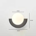 Moderní Nástěnná Půlkruhová Lampa G9 LED Plastová Koule 20 x 16 cm Kovové Tělo Teplé Bílé Světlo 2700-3500K Do Obýváku a Ložnice 3