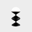 Moderní stolní lampa pro žárovku E27, 42 x 20 cm, kovové tělo s akrylovým stínidlem, 16-20 W, 90-260 V, dekorace do interiéru 1