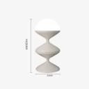 Moderní stolní lampa pro žárovku E27, 42 x 20 cm, kovové tělo s akrylovým stínidlem, 16-20 W, 90-260 V, dekorace do interiéru 3