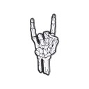 Modieuze broche hand 1,5 x 3,3 cm Rock punk accessoire van zinklegering Metalen insigne broche voor jas, rugzak, kleding 1