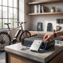 Módulo BMS de Equilíbrio JNFN S Bluetooth 4S Corrente Contínua 110 A Para Li-ion LiFePO4 LTO e Na-ion Prateado Para bicicletas elétricas e trotinetes 5