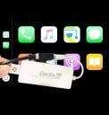 Módulo CarPlay para autoradios con sistema Android Conexión a través de USB Compatible con sistemas Android e iOS Adaptador blanco 18,5 x 3,2 cm 2